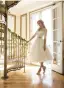 Chic / Beautiful White Dating Formal Dresses 2018 A-Line / Princess Summer Lace Flower Off-The-Shoulder Short Sleeve Tea-length