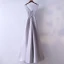 Chic / Beautiful Silver Evening Dresses  2017 A-Line / Princess Lace Flower V-Neck Backless Sleeveless Ankle Length Evening Party