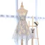 Chic / Beautiful Homecoming Graduation Dresses 2017 A-Line / Princess Square Neckline Zipper Up Sleeveless Short