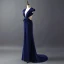 Amazing / Unique Evening Dresses  2017 Trumpet / Mermaid Backless Bow Strapless Lace Up V-Neck Short Sleeve Court Train Evening Party