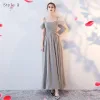 Chic / Beautiful Bridesmaid Dresses 2017 A-Line / Princess Ankle Length Bridesmaid Wedding Party Dresses