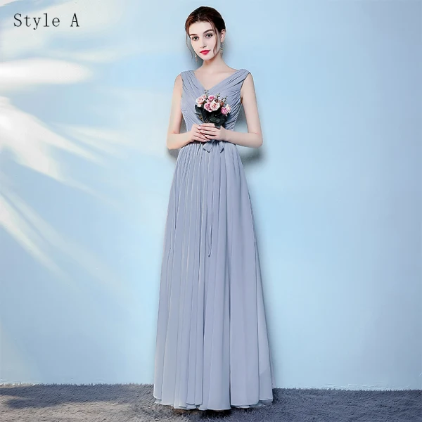 Chic / Beautiful Sky Blue Bridesmaid Dresses 2017 A-Line / Princess Backless Ankle Length Bridesmaid Wedding Party Dresses