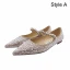 Charmant Silber Abend Perle Strass Pumps 2021 Leder 8 cm Stilettos Spitzschuh Pumps Hochhackige