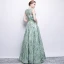 Chic / Belle Robe De Soirée 2017 Princesse Métal Ceinture Encolure Dégagée Longue Robe De Ceremonie