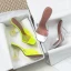 Transparent Summer Silver Street Wear Womens Sandals 2020 9 cm Stiletto Heels Open / Peep Toe Sandals