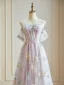 Fée Des Fleurs Rose Bonbon Florale Paillettes Robe De Bal 2024 Dentelle de retour Sans Manches Princesse Robe De Cérémonie