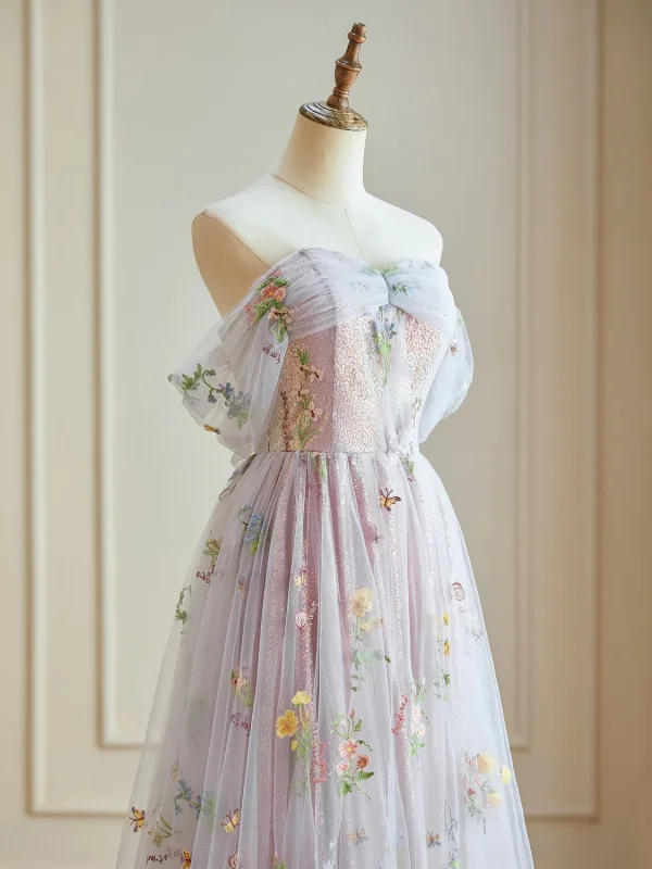 Fée Des Fleurs Rose Bonbon Florale Paillettes Robe De Bal 2024 Dentelle de retour Sans Manches Princesse Robe De Cérémonie