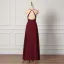 Modest / Simple Burgundy Bridesmaid Dresses 2022 A-Line / Princess Spaghetti Straps Sleeveless Backless Floor-Length / Long Prom Bridesmaid Dresses