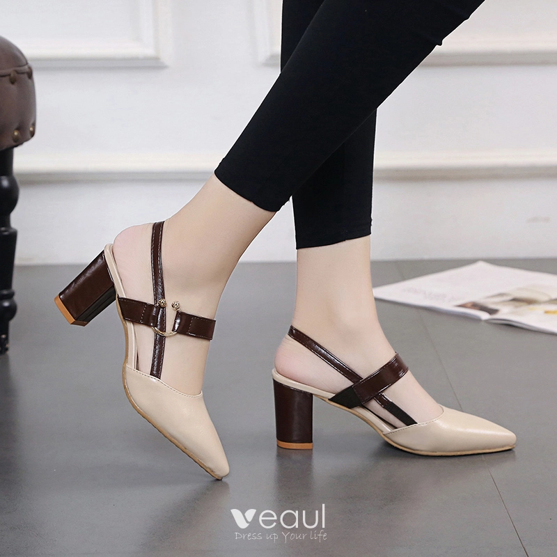 Fashion Women Pumps Thick Heel Platform Ankle Strap High Heels Wedding Shoes  | eBay