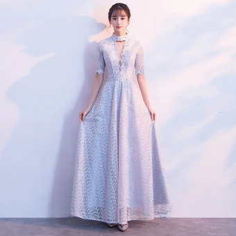 Chic Belle Argenté Robe De Soirée 2017 Tulle Bretelles Croisées Dos Nu Perlage Faux Diamant Col Haut Robe De Ceremonie