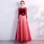 Chic / Beautiful Black Evening Dresses  2017 A-Line / Princess U-Neck Tulle Embroidered Appliques Beading Evening Party Formal Dresses