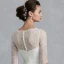 Klassisk Eleganta Vita Bröllopsklänningar 2020 Prinsessa V-Hals 1/2 ärm Halterneck Broderade Royal Train Bröllop