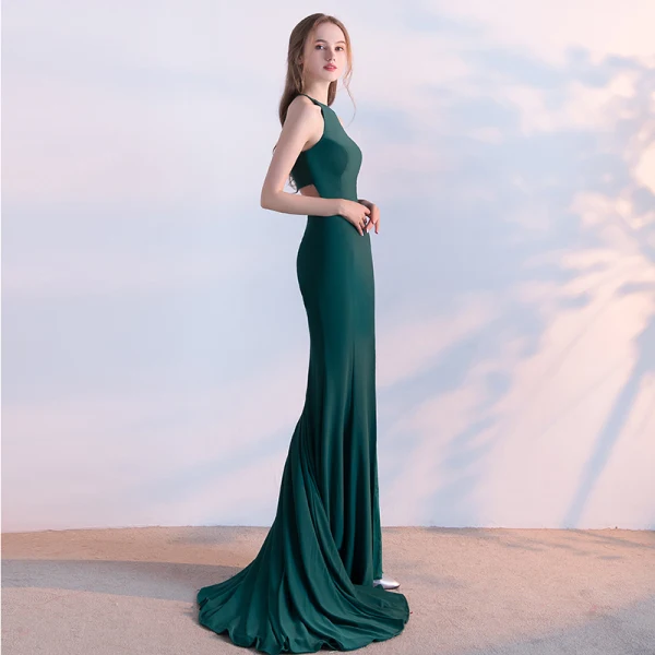 clover green bridesmaid dress NEW! Clover Dress Muted Satin Whisper Blue
