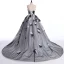 Chic / Beautiful White Black Prom Dresses 2017 Ball Gown Sweetheart Sleeveless Beading Sequins Appliques Lace Backless Ruffle Organza Formal Dresses Court Train