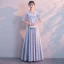 Modest / Simple Black Floor-Length / Long Evening Dresses  2018 A-Line / Princess Charmeuse U-Neck Beading Sequins Evening Party Formal Dresses