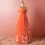 Fine Orange Pluss Størrelse Selskapskjoler 2018 Tyll V-Hals Appliques Sommerfugl Ryggløse Beading Aften Formelle Kjoler