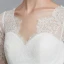 Klassisk Eleganta Vita Bröllopsklänningar 2020 Prinsessa V-Hals 1/2 ärm Halterneck Broderade Royal Train Bröllop