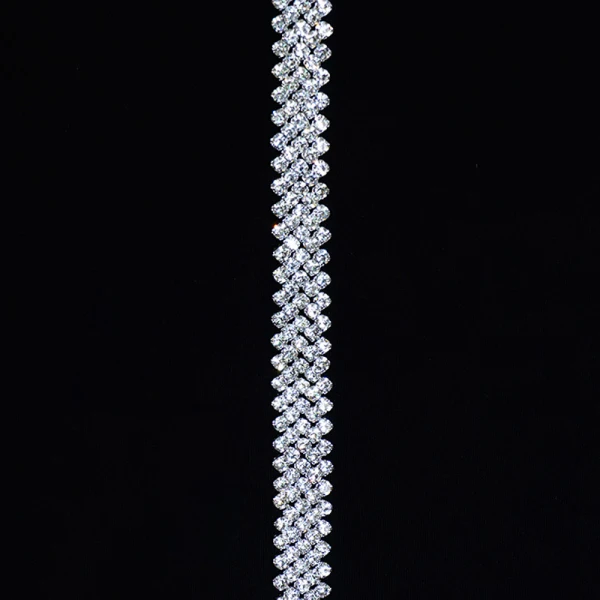 Schlicht Ivory / Creme Schärpen 2020 Satin Metall Perlenstickerei Strass Hochzeits Hochzeit Ball Brautaccessoires