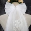 Voile De Mariée Blanche Tulle Dentelle Élégant 2017 En Dentelle Paillettes Appliques Brodé