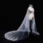 Affordable White Wedding 2018 Lace Tulle Appliques Beading Wedding Veils