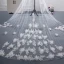 Modest / Simple White Cathedral Train Wedding Tulle Lace Appliques Beading Wedding Veils 2018