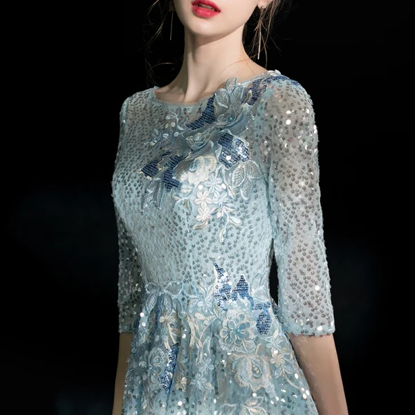 Modern / Fashion Multi-Colors Short Graduation Dresses 2018 A-Line / Princess U-Neck Tulle Backless Beading Pierced Sequins Sparkly Homecoming Formal Dresses