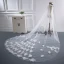 Modest / Simple White Cathedral Train Wedding Tulle Lace Appliques Beading Wedding Veils 2018