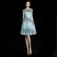 Modern / Fashion Multi-Colors Short Graduation Dresses 2018 A-Line / Princess U-Neck Tulle Backless Beading Pierced Sequins Sparkly Homecoming Formal Dresses