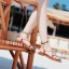 Bohemia Brown Womens Sandals 2019 Summer Beach Outdoor / Garden Open / Peep Toe Strappy X-Strap Flat Sandals Womens Shoes