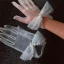 Klassisk Eleganta Vita Brudhandskar 2020 Tyll Handgjort Beading Pärla Bröllop Tillbehör