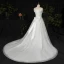 Glitzernden Bling Bling Ivory / Creme Plus Größe Brautkleider / Hochzeitskleider 2021 A Linie Ärmellos Spitze Satin Handgefertigt Perlenstickerei Pailletten Kapelle-Schleppe Hochzeit