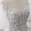 Luxury / Gorgeous White Crystal Wedding Dresses 2017 Scoop Neck Long Sleeve Beading Rhinestone Pearl Sequins Floor-Length / Long Ball Gown