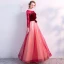 Chic / Beautiful Black Evening Dresses  2017 A-Line / Princess U-Neck Tulle Embroidered Appliques Beading Evening Party Formal Dresses