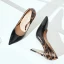 Modern / Fashion White 2018 10 cm High Heels Casual Leatherette Leopard Print Printing Pointed Toe Heels Womens Shoes