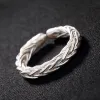Modest / Simple Silver Braid Cross Ring Sterling Silver Church Rings 2019 Accessories