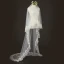 Unique Ivoire Tulle En Dentelle 2 m Chapel Train Appliques Voile De Mariée 2018