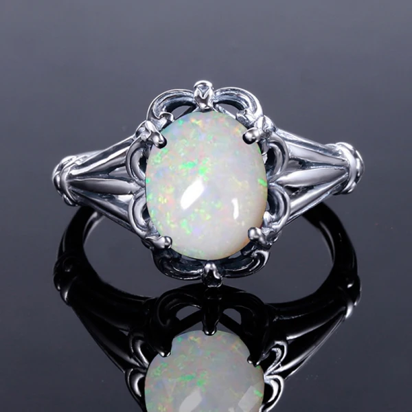Simple Argenté Anneaux 2019 Cristal Plaqué argent Pierres précieuses synthétiques Église Accessorize