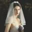 Modest / Simple Short Ivory Wedding Veils 2020 1 m Tulle Wedding
