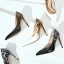 Modern / Fashion White 2018 10 cm High Heels Casual Leatherette Leopard Print Printing Pointed Toe Heels Womens Shoes
