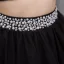 2 Bit Svart Cocktailklänningar 2017 Urringning Ärmlös Beading Pärla Halterneck Korta Tyll Hemkomst Formella Klänningar