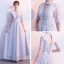 Chic / Belle Argenté Robe De Soirée 2017 Tulle Bretelles croisées Dos Nu Perlage Faux Diamant Col Haut Robe De Ceremonie