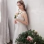 Modest / Simple White Evening Dresses  2019 A-Line / Princess Tulle Lace V-Neck Backless Embroidered Office Outdoor / Garden Summer Formal Dresses