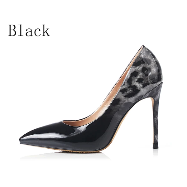 Modern / Fashion White 2018 10 cm High Heels Casual Leatherette Leopard Print Printing Pointed Toe Heels Womens Shoes