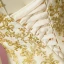 Classic Elegant Gold Plus Size Wedding Dresses 2018 A-Line / Princess Lace Tulle U-Neck Appliques Backless Wedding