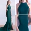 Classic 2017 Clover Green Evening Dresses  Spaghetti Straps Striped Backless Trumpet / Mermaid Party Dresses