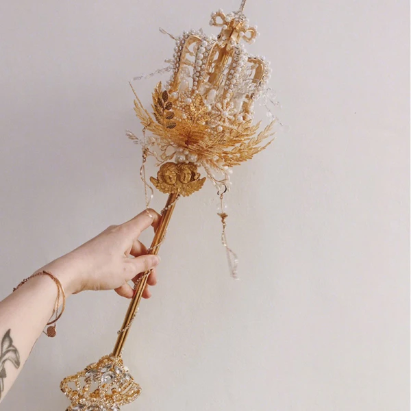 Luxe Meilleur Argenté Bouquet De Mariée 2020 Métal Appliques Perlage Cristal Faux Diamant Fait main Mariage Promo Accessorize