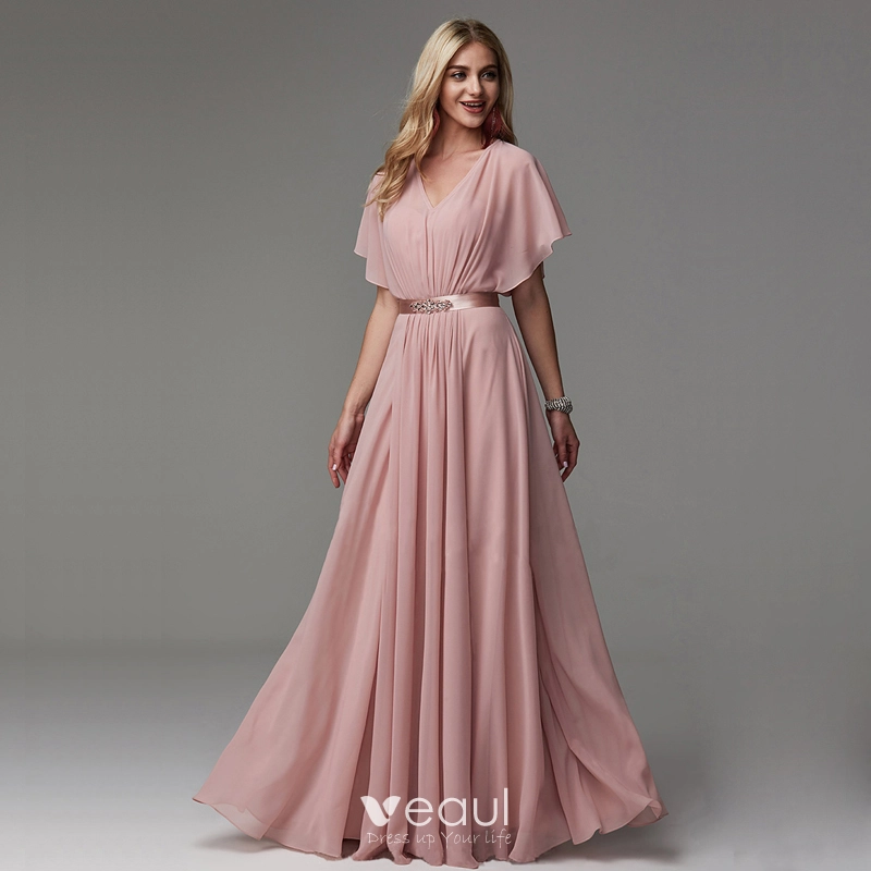 dusty pink elegant dresses Hazel Floral Eyelet Dress main image 1