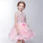 Chic / Beautiful Hall Wedding Party Dresses 2017 Flower Girl Dresses Blushing Pink Knee-Length Ball Gown Bow Sash Sleeveless Scoop Neck Butterfly Flower Appliques