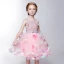 Chic / Beautiful Hall Wedding Party Dresses 2017 Flower Girl Dresses Blushing Pink Knee-Length Ball Gown Bow Sash Sleeveless Scoop Neck Butterfly Flower Appliques