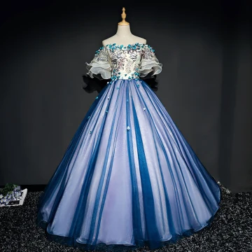 Mooie Prachtige Donkerblauwe Galajurken 2017 A Lijn Tule Appliques Ruglooze Kralen Strapless Gala Gelegenheid Jurken